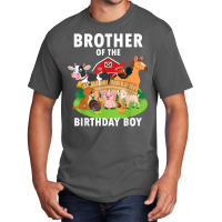 Brother Of The Birthday Boy Farm Animals Matching Farm Theme T Shirt Basic T-shirt | Artistshot