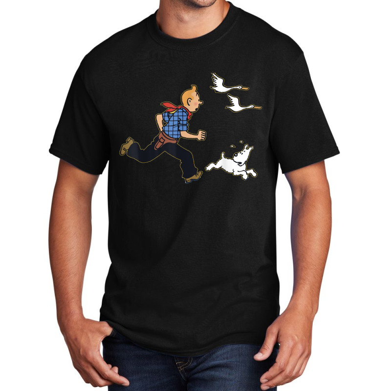 Running Tin Tin T Shirt Basic T-shirt | Artistshot