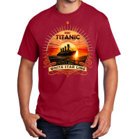 Titanic Ship Atlantic Ocean Cruise Voyage Old Vintage 1912 T Shirt Basic T-shirt | Artistshot