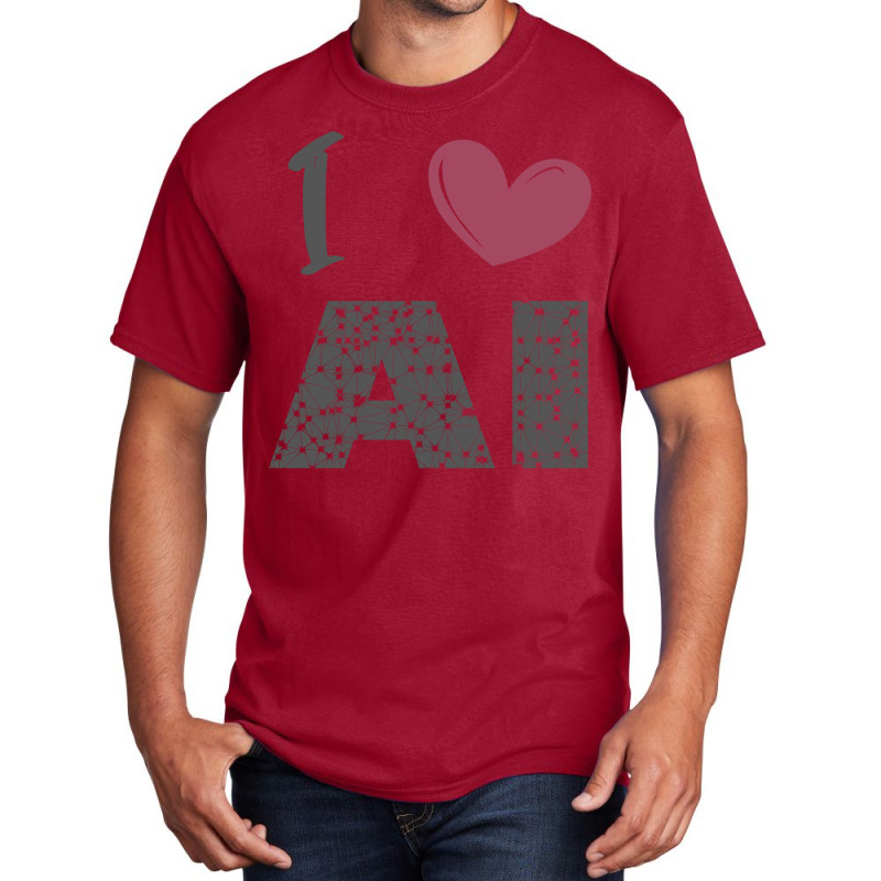 I Love Ai (4) Basic T-shirt | Artistshot