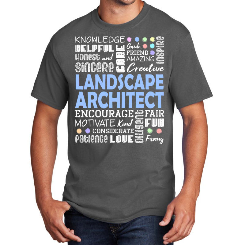 Landscape Architect Love Words Hippie Basic T-shirt | Artistshot