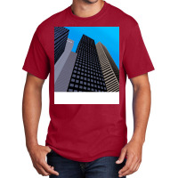 City Buildings And Blue Sky Summer Basic T-shirt | Artistshot