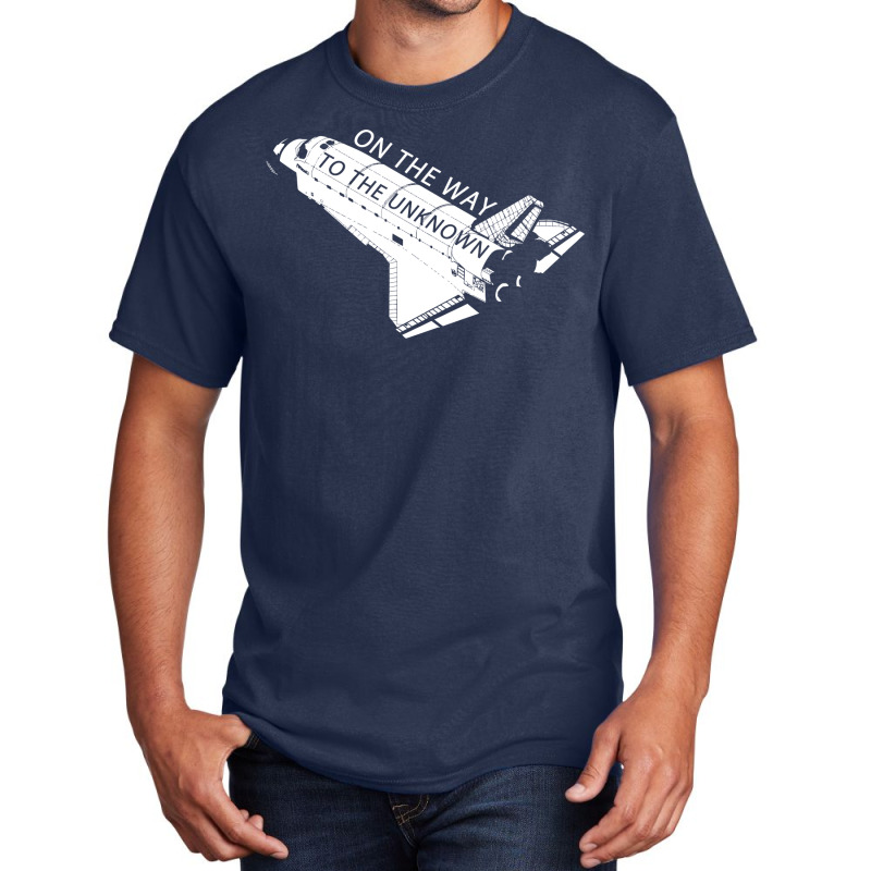 On The Way To The Unknown Quote Basic T-shirt by mauxiedomf | Artistshot