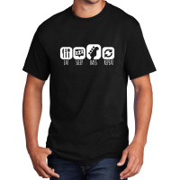 Eat Sleep Bass Music Mantra 1 Basic T-shirt | Artistshot