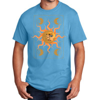 Boho Celestial Bodies Moon Astrology Sun Astronomy Quote Basic T-shirt | Artistshot