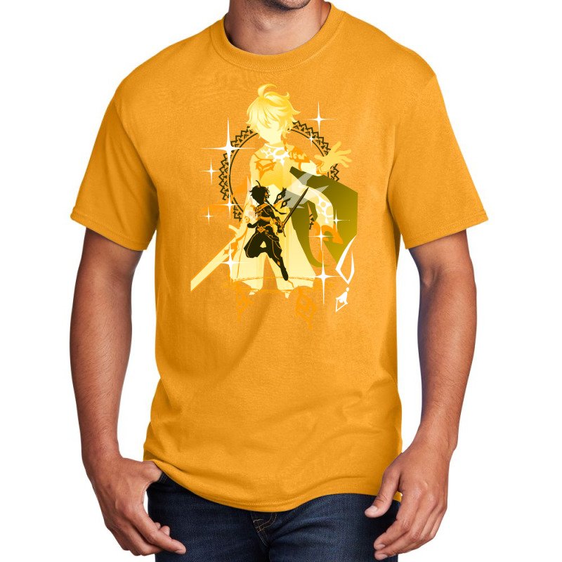 Colorful Aether Traveler Basic T-shirt by kamposdaroldl | Artistshot