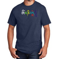 Om Mani Padme Hum- Buddhist Mantra Design Basic T-shirt | Artistshot