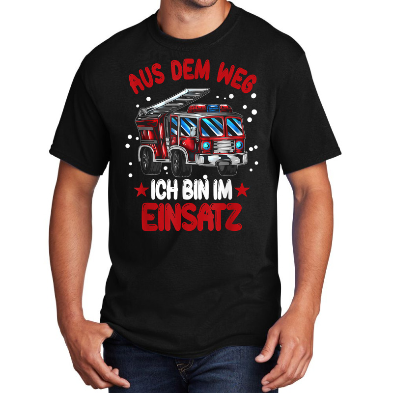 Youth Fire Department Fire Truck Out Of The Way I'm On Duty T Shirt Basic T-shirt | Artistshot