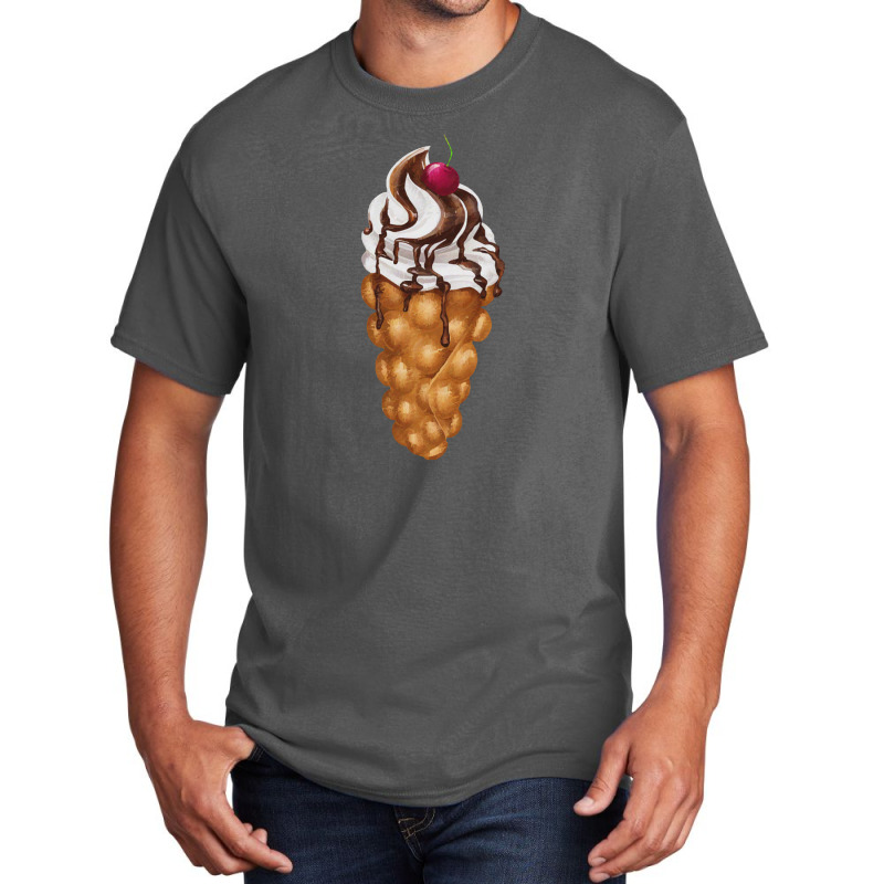 Bubble Waffle Ice Cream Basic T-shirt by semartahu | Artistshot