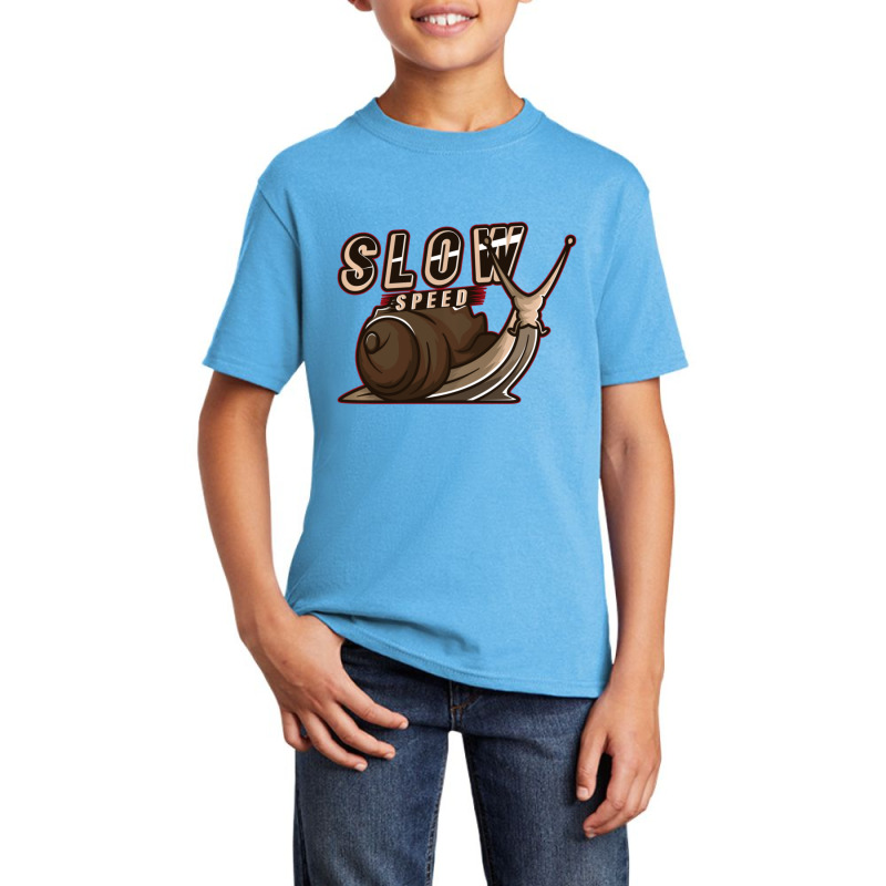 Slow Speed Snail Racer Joke Basic Youth T-shirt by tintruong | Artistshot