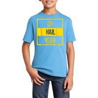 Oh Hail Yeah Michigan Michigander Pride Distressed Text Tee T Shirt Basic Youth T-shirt | Artistshot