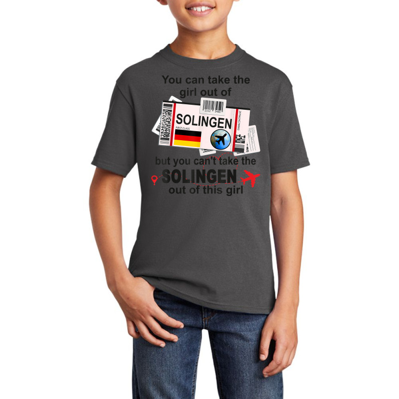 Solingen Girl   Solingen Boarding Pass   Solingen T Shirt Basic Youth T-shirt by kamrynshut8 | Artistshot