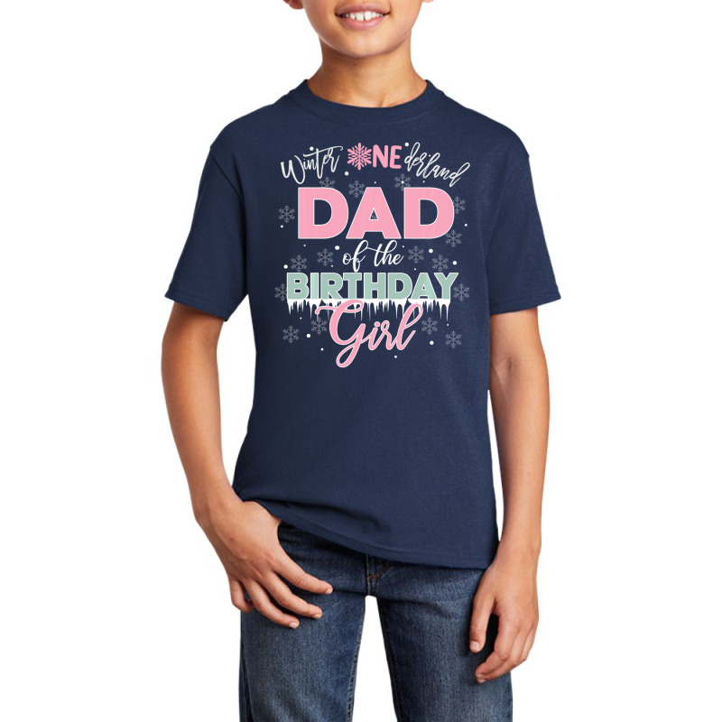 Trending Dad Of The Birthday Girl Winter Onederland Family Basic Youth T-shirt by BuenoBloom | Artistshot