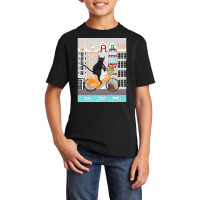 Trending Black Cat Amsterdam Bicycle Ride Basic Youth T-shirt | Artistshot