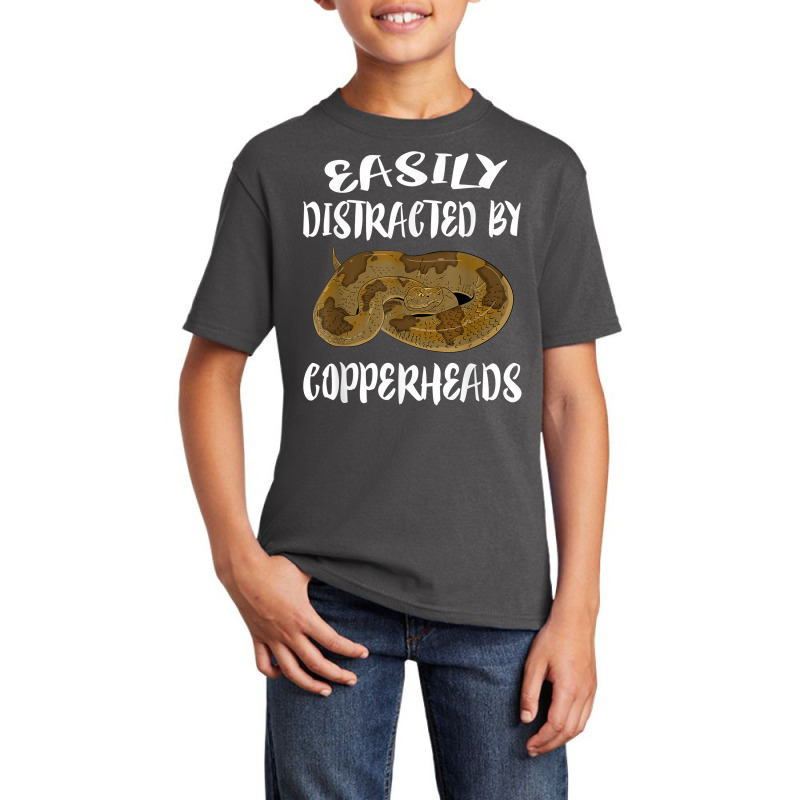 Easily Distracted By Copperheads Snake T Shirt Basic Youth T-shirt | Artistshot