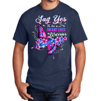 Infant Loss Warrior Pink And Blue Butterfly Womens T Shirt Basic T-shirt | Artistshot