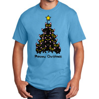 Meowy Cat Christmas Tree Shirt Men Women T Shirt Plus Size Basic T-shirt | Artistshot