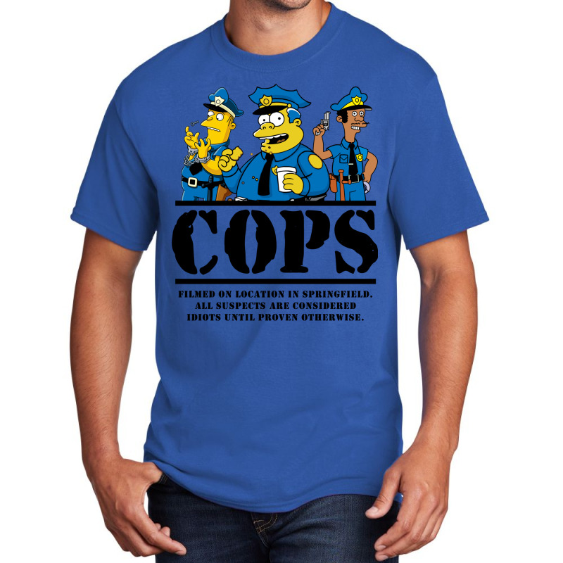 Cops Filmed On Location Basic T-shirt by milhauboucj | Artistshot