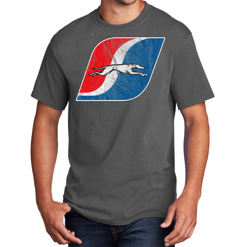 Greyhound Vintage Bus Line Basic T-shirt by glealcongerj | Artistshot