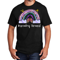 Respiratory Therapist Rainbow Lung Leopard Therapy Basic T-shirt | Artistshot