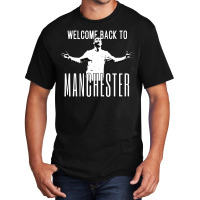 Welcome Back To Manchester Ronaldo 1 Basic T-shirt | Artistshot