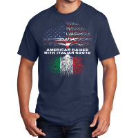 American Raised With Italian Roots Italy Pullover Hoodie Basic T-shirt | Artistshot