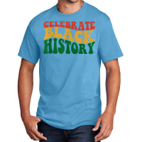 Retro Wavy Celebrate Black History Bhm African Pride T Shirt Basic T-shirt | Artistshot