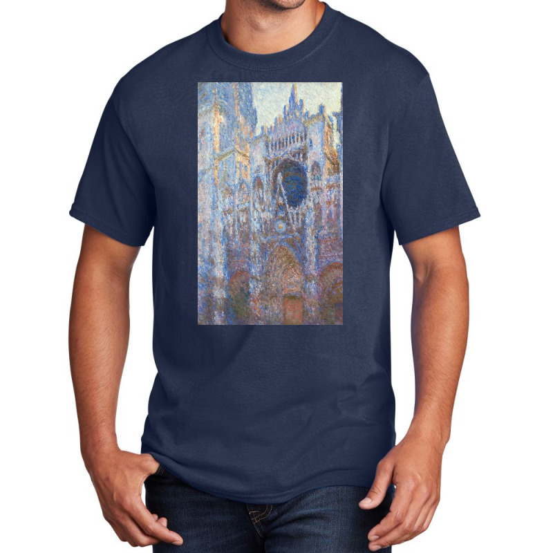 Claude Monet Rouen Cathedral, West Façade Basic T-shirt by Brownuh | Artistshot