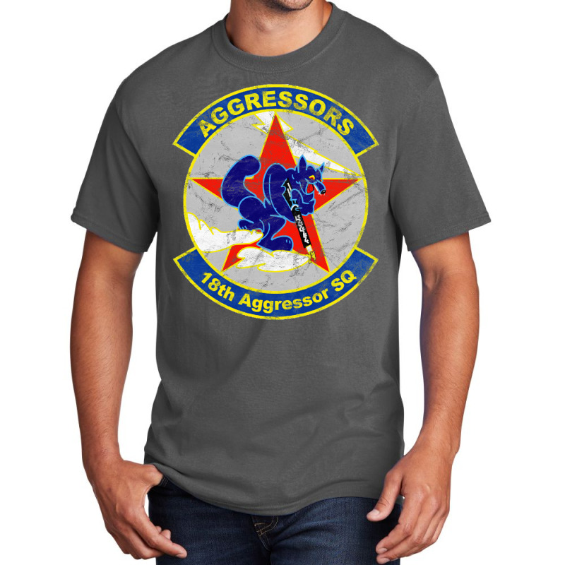 18th Aggressor Squadron Vintage Basic T-shirt by ruprairosittp | Artistshot