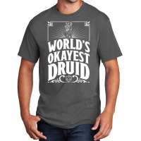 D&d Worlds Okayest Druid Basic T-shirt | Artistshot