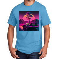 Car Retro Synthwave Basic T-shirt | Artistshot