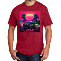 Car Retro Synthwave Basic T-shirt | Artistshot