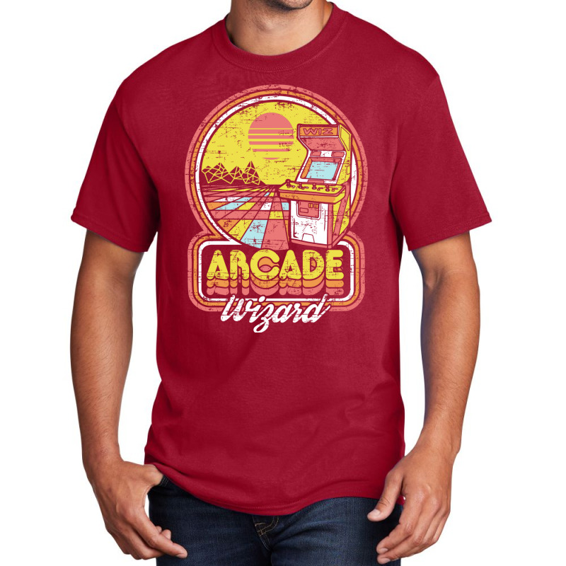 Arcade Wizard Basic T-shirt by ghanimshorgok | Artistshot