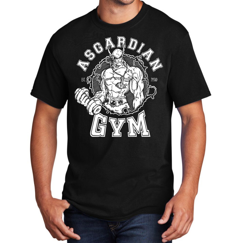 Asgardian Gym   Viking Norse God Gym Basic T-shirt by ghanimshorgok | Artistshot