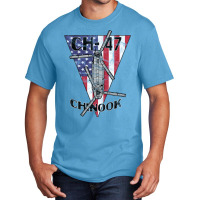 Ch 47 Chinook Transport Army Helicopter Patriotic Vintage Basic T-shirt | Artistshot