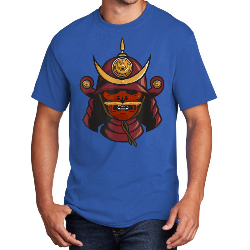 Samurai Warrior Mask Japan Yoroi Menpo T Shirt Basic T-shirt by polioukhi | Artistshot