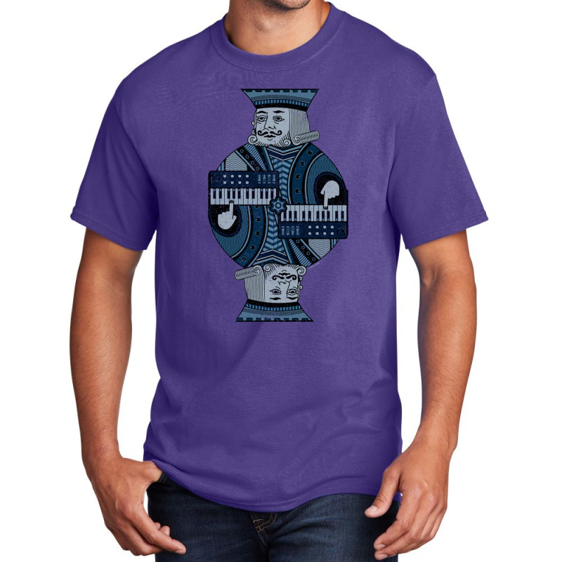 Synthesizer King Basic T-shirt | Artistshot