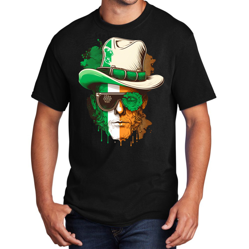 Shamrock St.patrick's Day.irish Men Culture Ireland America Flag Basic T-shirt by rakhamaddixm | Artistshot