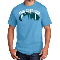 Philadelphia Football Vintage Philly City Retro American Football Ball Basic T-shirt | Artistshot