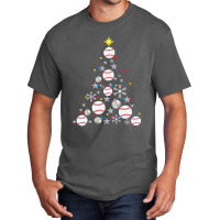 Baseball Baseball Christmas Tree Christmas Lights Baseball Pajama 109 Basic T-shirt | Artistshot