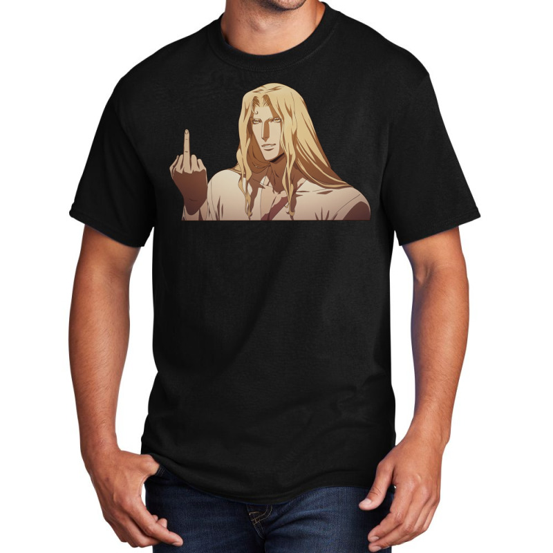 Alucard Flipping The Bird Basic T-shirt | Artistshot