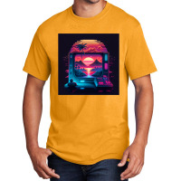 Gaming Retro Synthwave Basic T-shirt | Artistshot