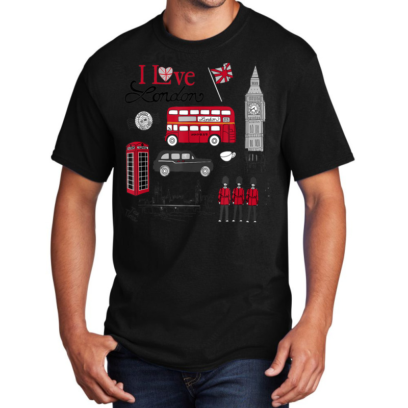 London T Shirt United Kindom Uk Britain British Souvenir Tee Basic T-shirt | Artistshot