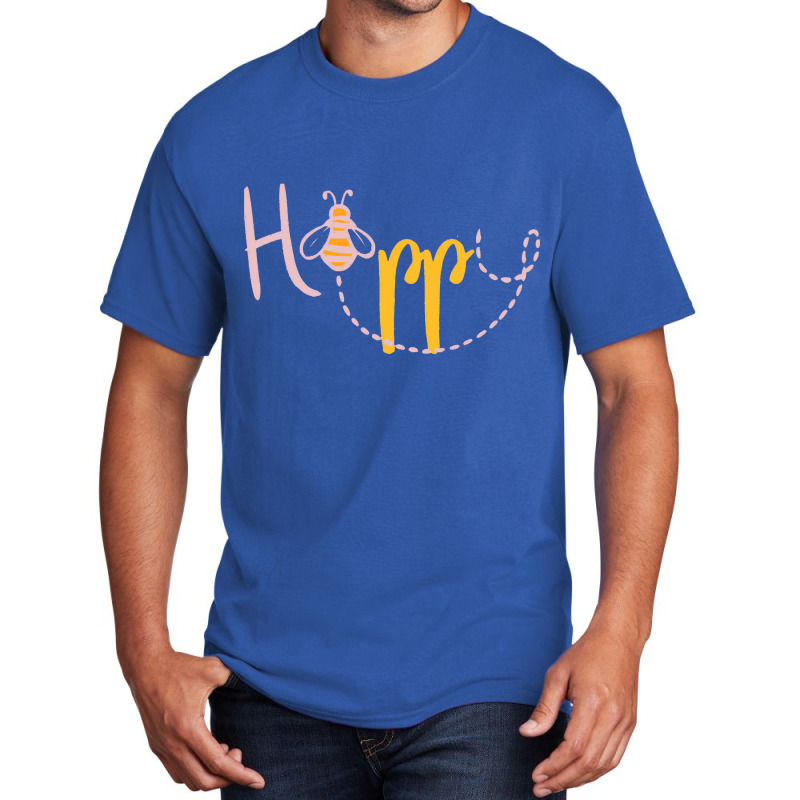 Happy Bee,happy Happy Bee Basic T-shirt | Artistshot