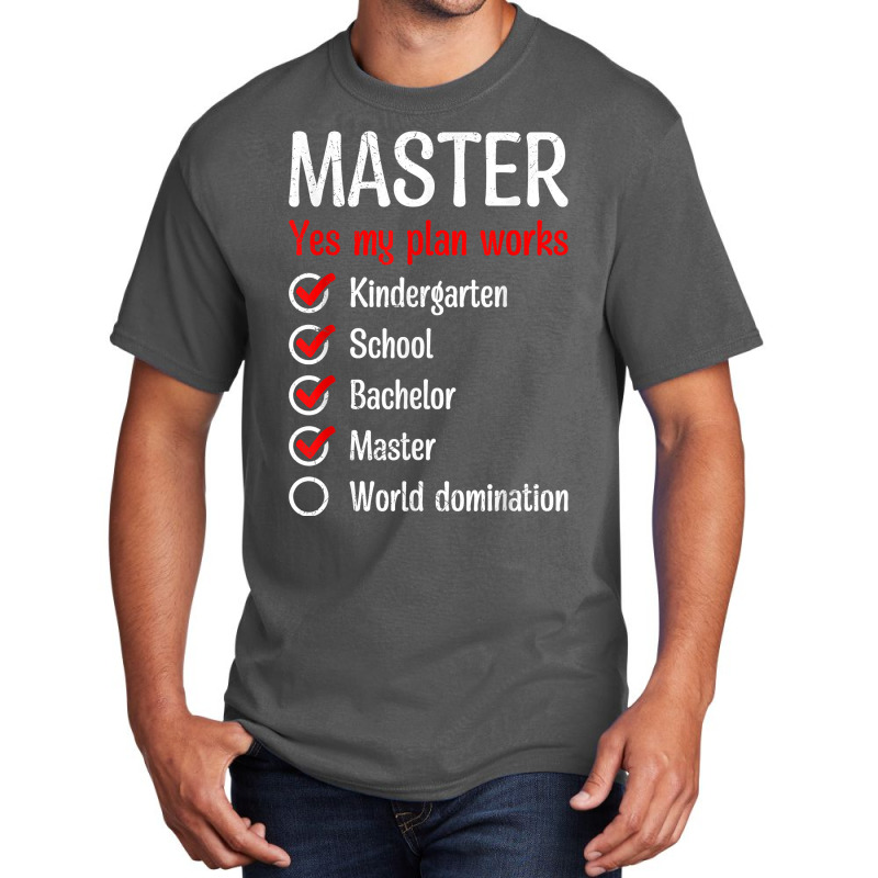 Kindergarten World Domination Master Degree T Shirt Basic T-shirt by polioukhi | Artistshot