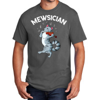 Mewsician Fiddle Cat Violin Musician Instrument T Shirt Basic T-shirt | Artistshot