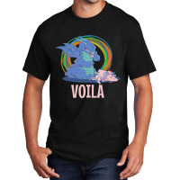 Voila The Last Unicorn Dragon Eaten Satire Fairy Tales Basic T-shirt | Artistshot