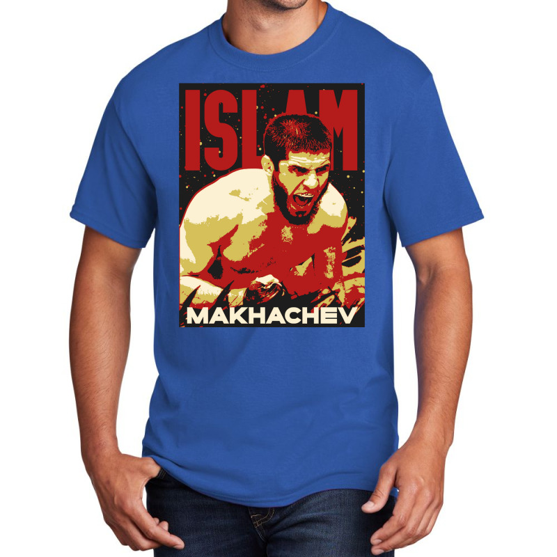 Islam Makhachev Mma Art Gifts Basic T-shirt by gurielsacian | Artistshot