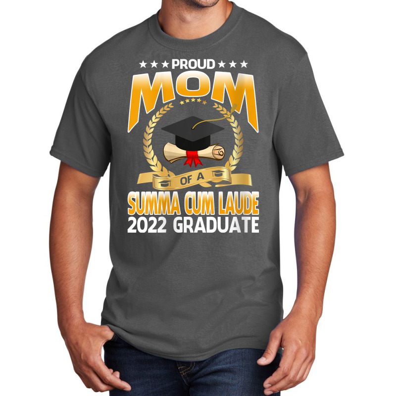 Womens Proud Mom Of A Summa Cum Laude 2022 Graduate V Neck T Shirt Basic T-shirt | Artistshot