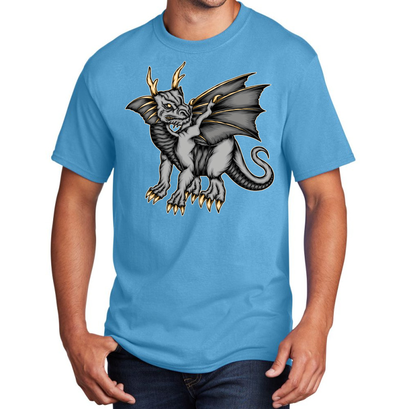 Vector Cool Fantasy Dragon Basic T-shirt | Artistshot